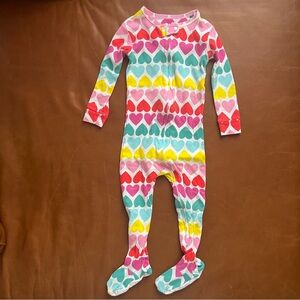 GAP Baby Colorful Heart 100% Cotton Footie PJs, 18-24mo